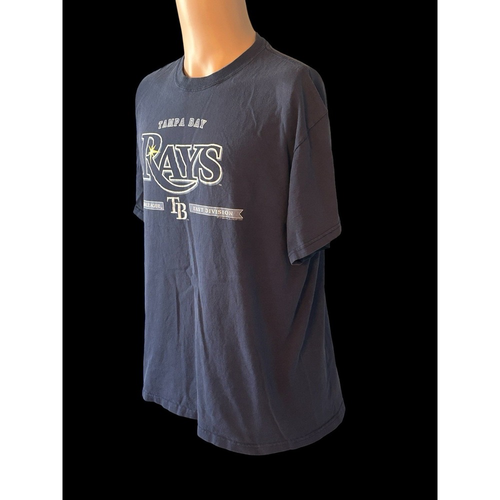 Tampa Bay Rays Men's Large T-Shirt MLB Genuine Merchandise Navy Blue - Picture 4 of 6